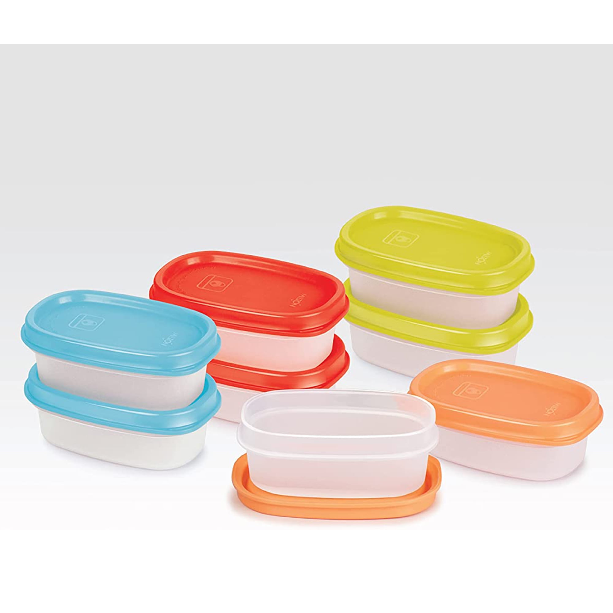 Milton Salad Dressing Containers with Lids Condiments, Sauce & Portion Cups,  8-Pack 5 Oz Assorted Colors 