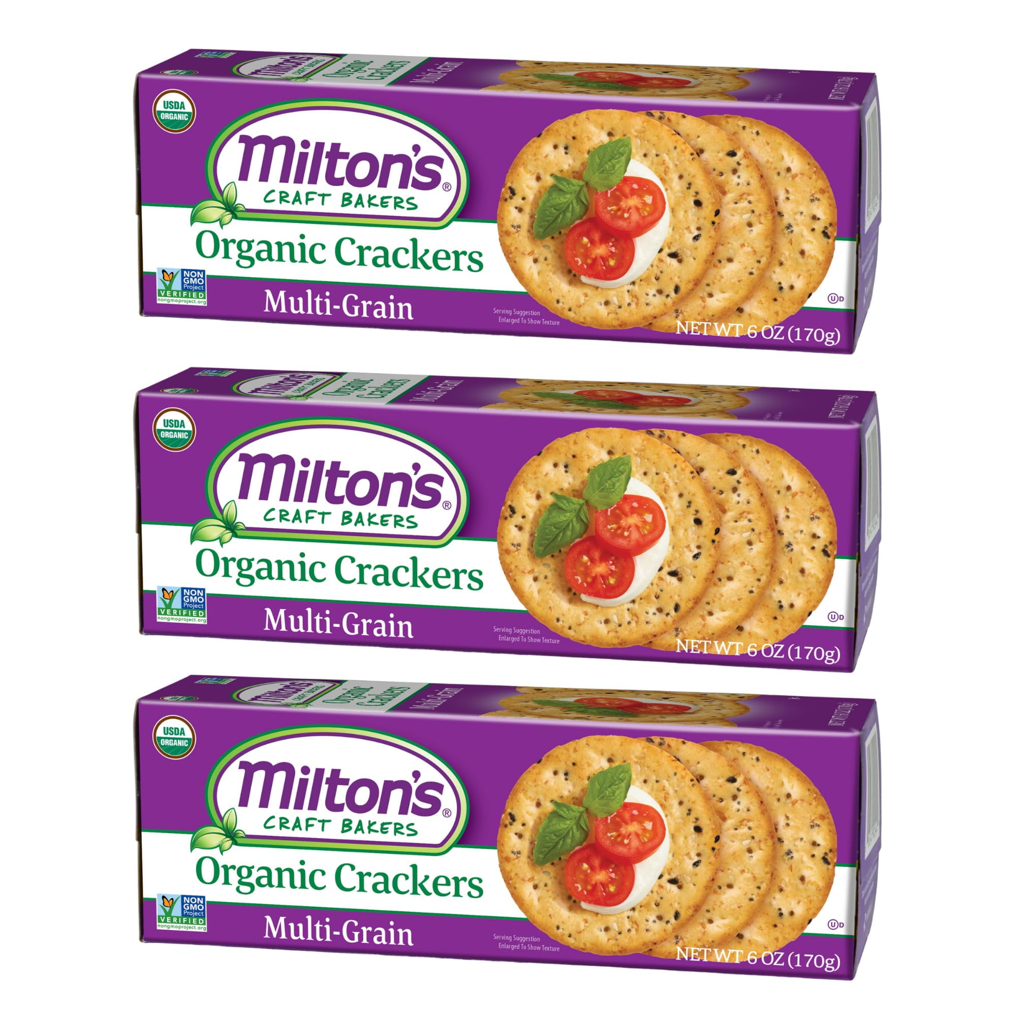 Milton's Craft Bakers Organic MultiGrain Crackers Multigrain