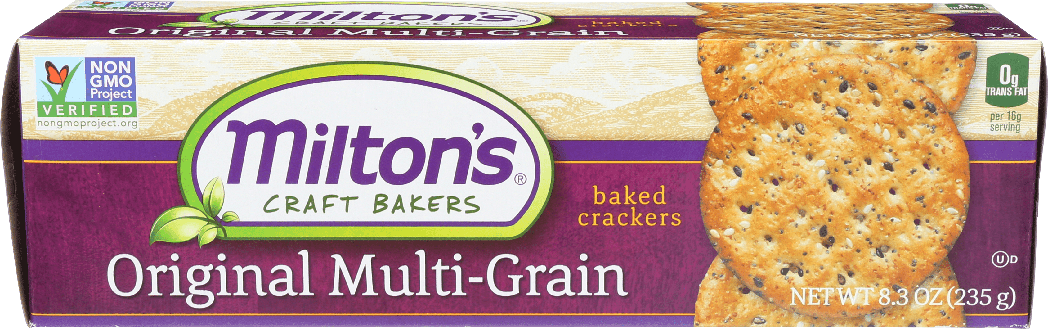 Milton's Craft Bakers Original MultiGrain Baked Crackers, 8.3 Oz