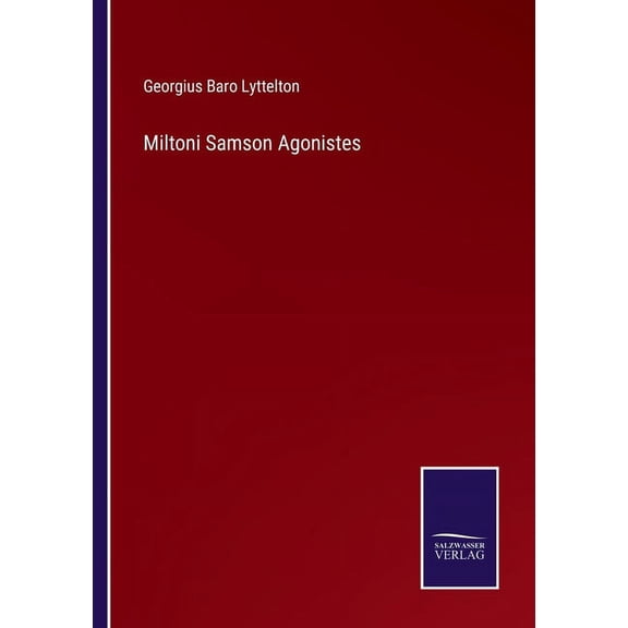 Miltoni Samson Agonistes (Paperback)