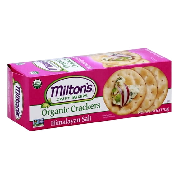 Miltons Craft Bakers KHFM00313026 6 oz Organic Himalayan Salt Crackers