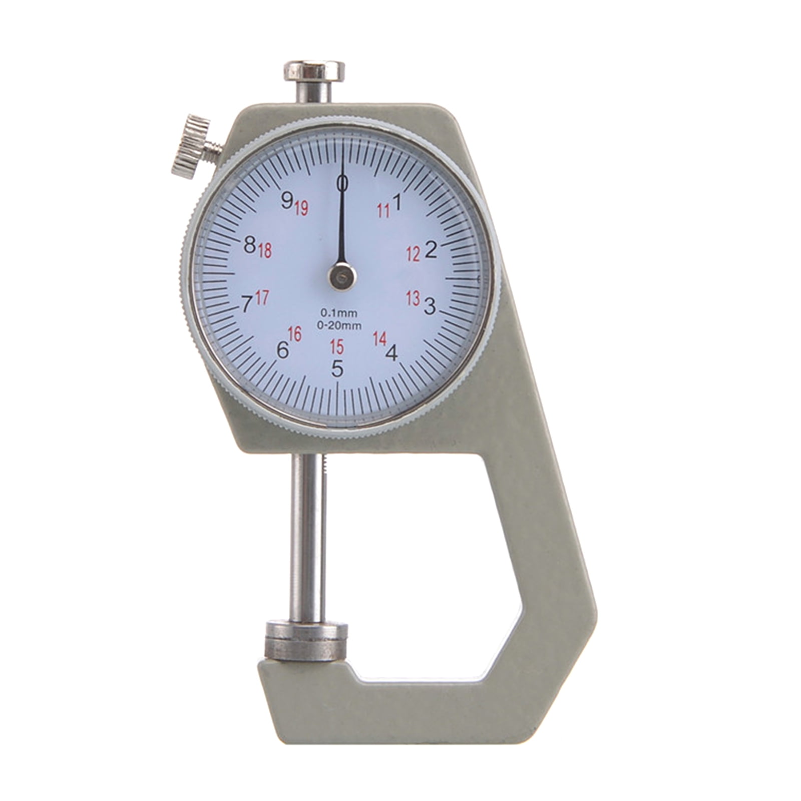 Milue 0 to 20mm Range Measuring Tool 0.1mm Resolution Round Dial