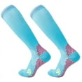 thumbnail image 1 of Milue 1 Pair 3D Dots Cushioned Circulation Running Compression Socks for Women Men, 1 of 18
