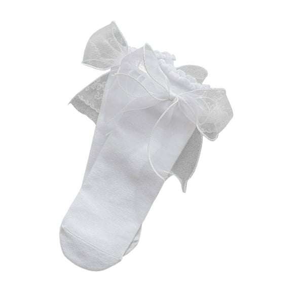 Milue 1 Pair Cotton Lace Ruffle Style Socks Boat Socks Breathable Cute Lolitas Socks