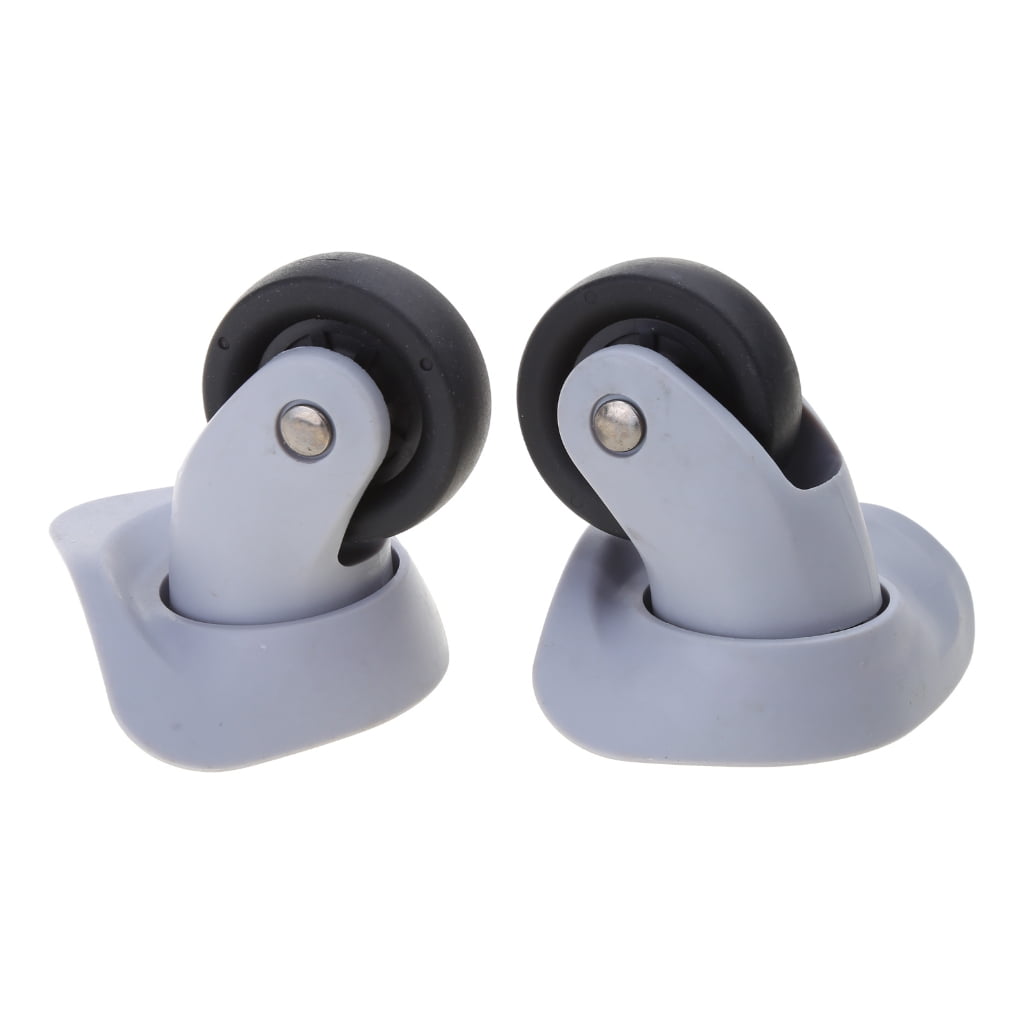Milue 1 pair DIY Suitcase Luggage Replacement Swivel Mute Roller Wheels