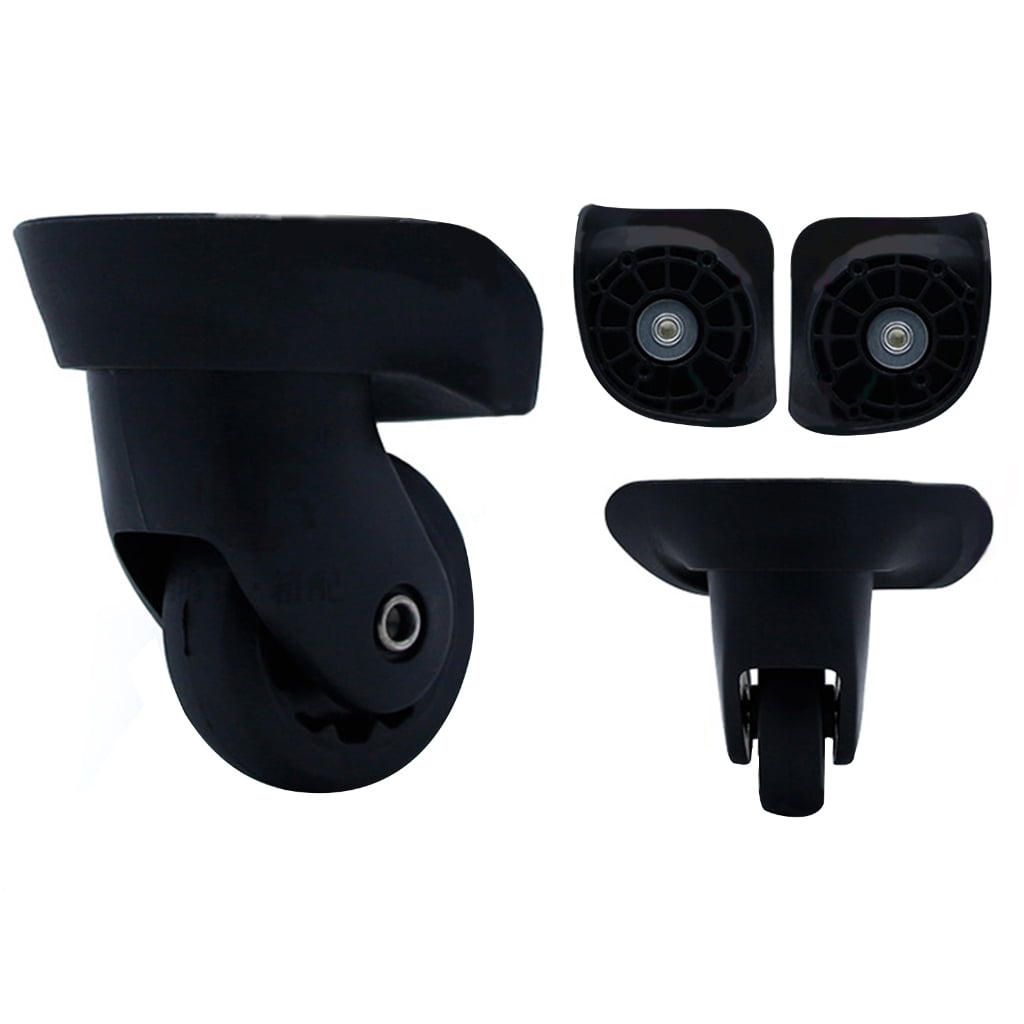 Milue 1 pair DIY Suitcase Luggage Replacement Swivel Mute Roller Wheels