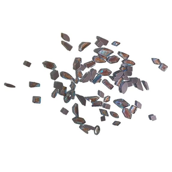 Milue 100Pcs Irregular Nail Art Rhinestones Colored Nail Art Rhinestones Charms Decor