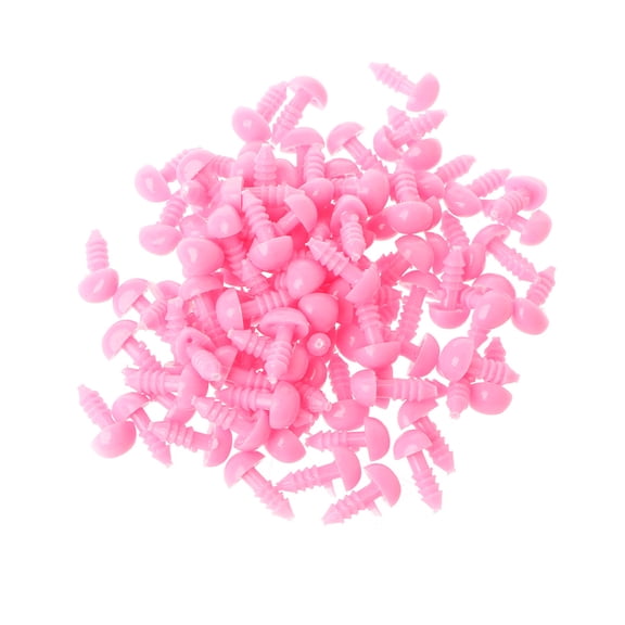 Milue 100Pcs Plastic Safety for Triangle Velvet Noses For Animal Puppet Teddy Bear for