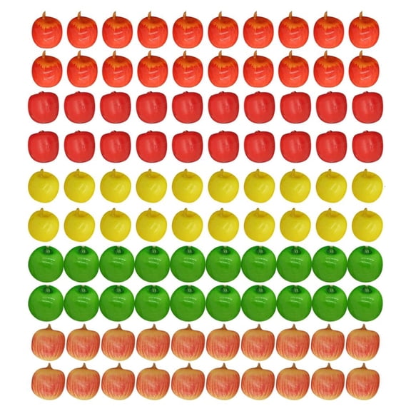 Milue 100Pcs Small Fake Apples Foam Fruits Decorative Ornaments For Room Aesthetic