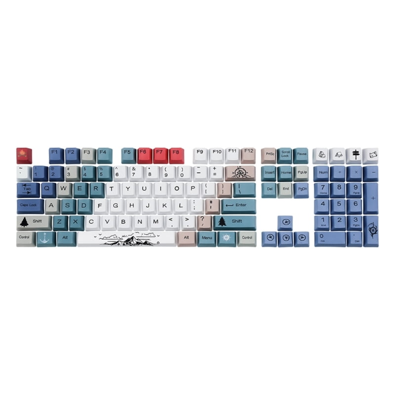 Milue 108 Keys/set OEM Profile Mountaineering Theme Keycap PBT Dye ...