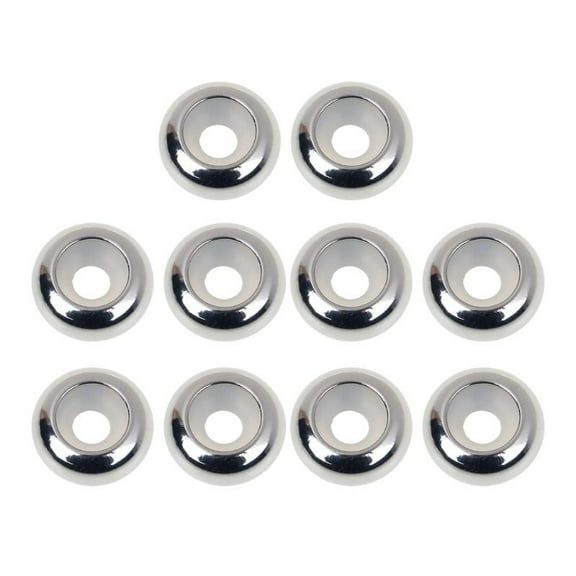 Milue 10Pcs Stainless Steel Rubber Insert Stopper Spacer Beads for Add-a-Bead Bracelet