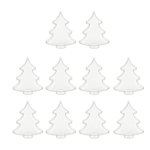 Milue 10Pcs Treat Canister Transparent Sweet Storage Container Elegant Candy Boxes