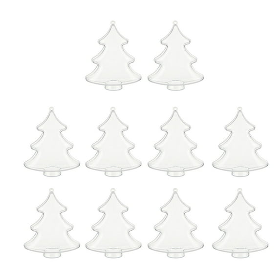 Milue 10Pcs Treat Canister Transparent Sweet Storage Container Elegant Candy Boxes