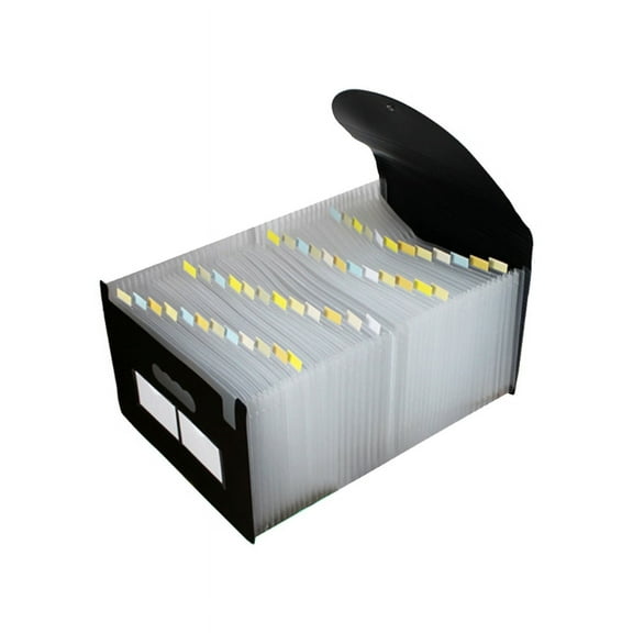 Milue 13/24/36/48/60/72 Pockets Classified File Folder Telescopic Standing A4 Organizer Extension Folder Desktop Storage Rack School Supplies Stationery