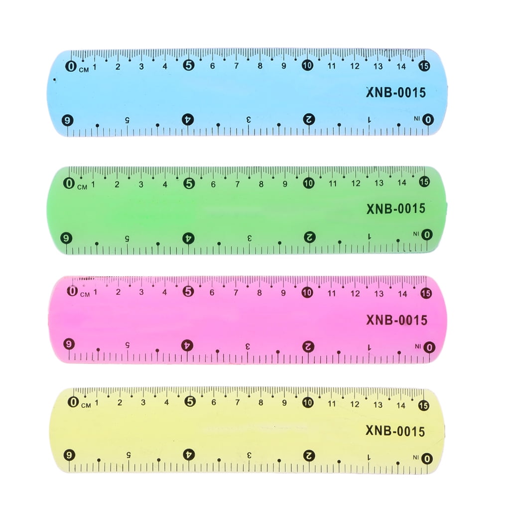 Milue 15cm Unbreakable Soft Ruler Measuring Tool Teacher Educational ...