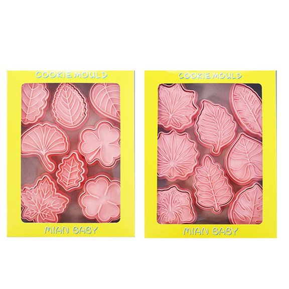 Milue 16Pieces/set Plastic Biscuit-Mold Cookie-Stamp DIY Fondant Cake Mould Kitchen