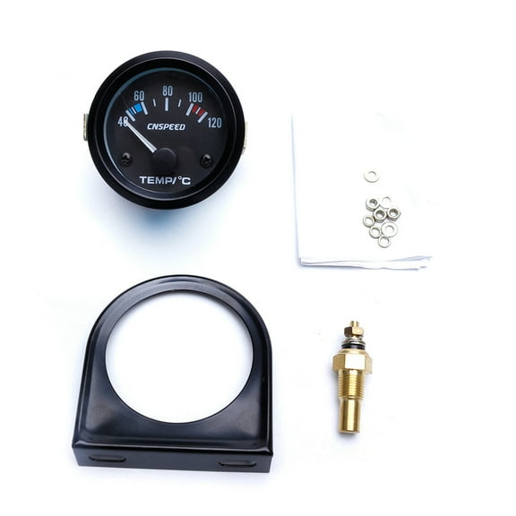 Milue 2" 52mm Black Car Auto Digital LED Water Temp Temperature Gauge Kit 40-120 New