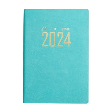 Milue 2024 Academic Planner Notebook Ribbon Page Mark Daily Page Planner