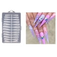 thumbnail image 1 of Milue 240x Long False Nails Art Tips Clear Nail Tips Artifical Fingernails for Women, 1 of 21