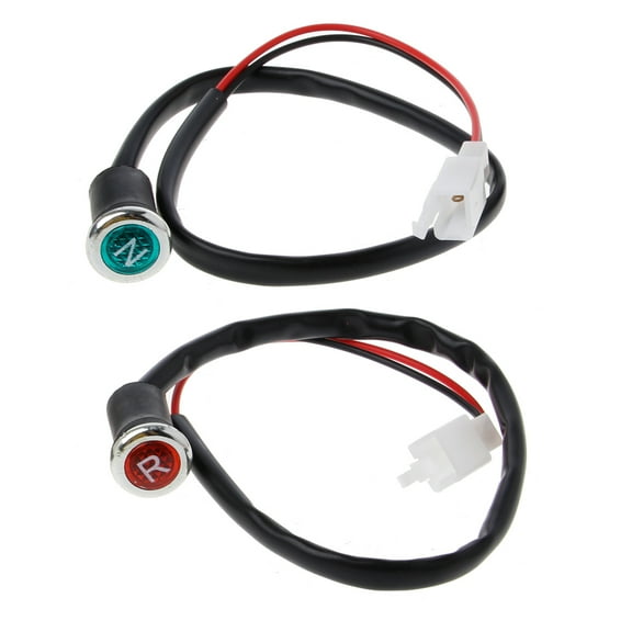 Milue 2Pcs Motorcycle Neutral Reverse Light Gear N/R Indicator for 50cc 110cc 125cc