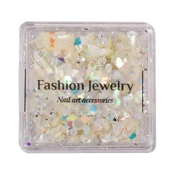 Milue 3D Irregular Nail Art Abalone Seashell Slices, Nail Pearl Nail Art for Shell Pie