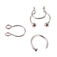 thumbnail image 1 of Milue 3pcs Clip On Nose Hoop Rings Fake Septum Nose Cuff Non Piercing Body Jewelry, 1 of 7