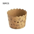 thumbnail image 1 of Milue 50pcs Brown Krafts Muffin Cupcake Paper Cup Muffin Cupcake Liners Baking Cups, 1 of 1