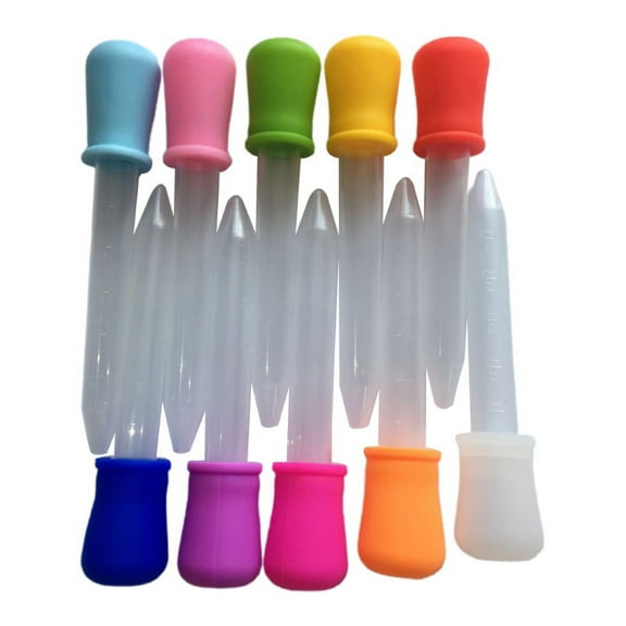 Milue 5ml Squeeze Transfer Pipettes Dropper Liquid Eye Ear Graduated Pipette Dropper