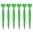 thumbnail image 1 of Milue 6x 1.0mm Black Ink Ballpoint Pens Smooth Writing Pens Heart Shaped Wedding Pens, 1 of 21