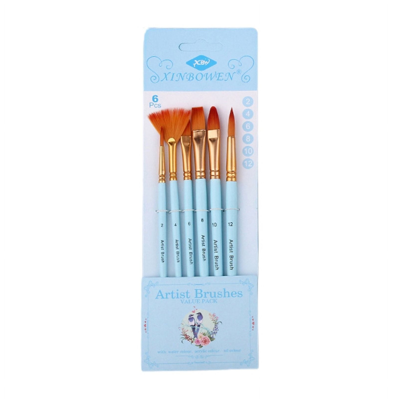 Milue Acrylic Brushes Set Suitable for Painting Art Supplies Beginners Professionals