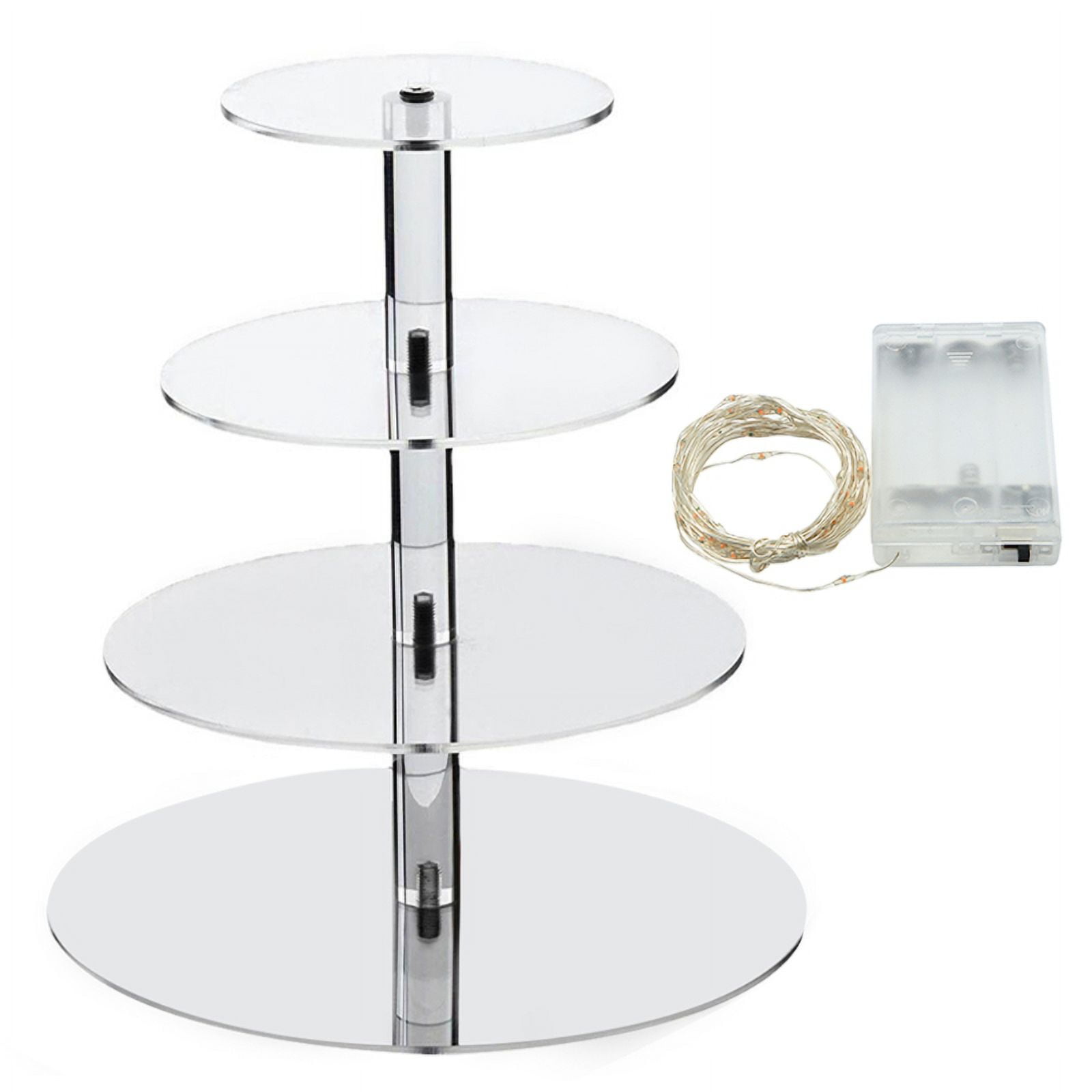 Milue Acrylic Material 4-Tier Cake Holders Party Food Server Display ...