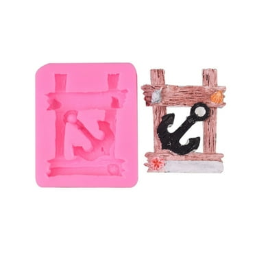 Milue Anchor-Sailboat-Resin-Casting Mould Homemade-Home Wedding Candle Making Tool