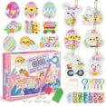 thumbnail image 1 of Milue Arts and Crafts Kits for Kids Ages 8-12 Easter DIY Gem Arts 15pcs Keychains, 1 of 9