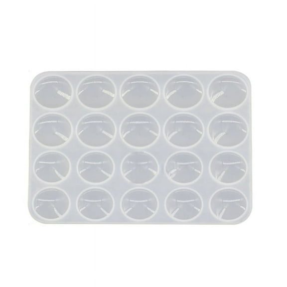 Milue Cabochon Gemstone Silicone Mold for Resin Epoxy Jewelry Making,Round Resin Mold