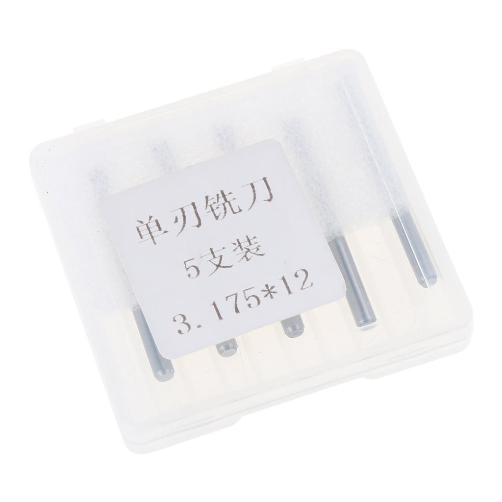 Milue Carbide End Mill Cnc Router Bits Milling Cutter 5 Pack Straight