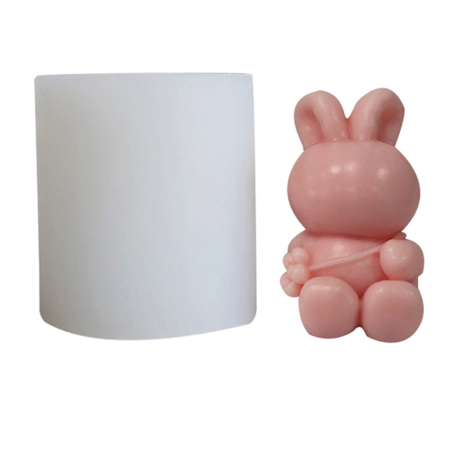 Milue Cartoon Rabbit Scented Candle Silicone Mold Epoxy Gypsum Handwork ...