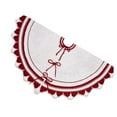 thumbnail image 1 of Milue Christmas Tree Skirt with Bowknot Pattern Stylish Tree Bottom Decoration Mat, 1 of 8
