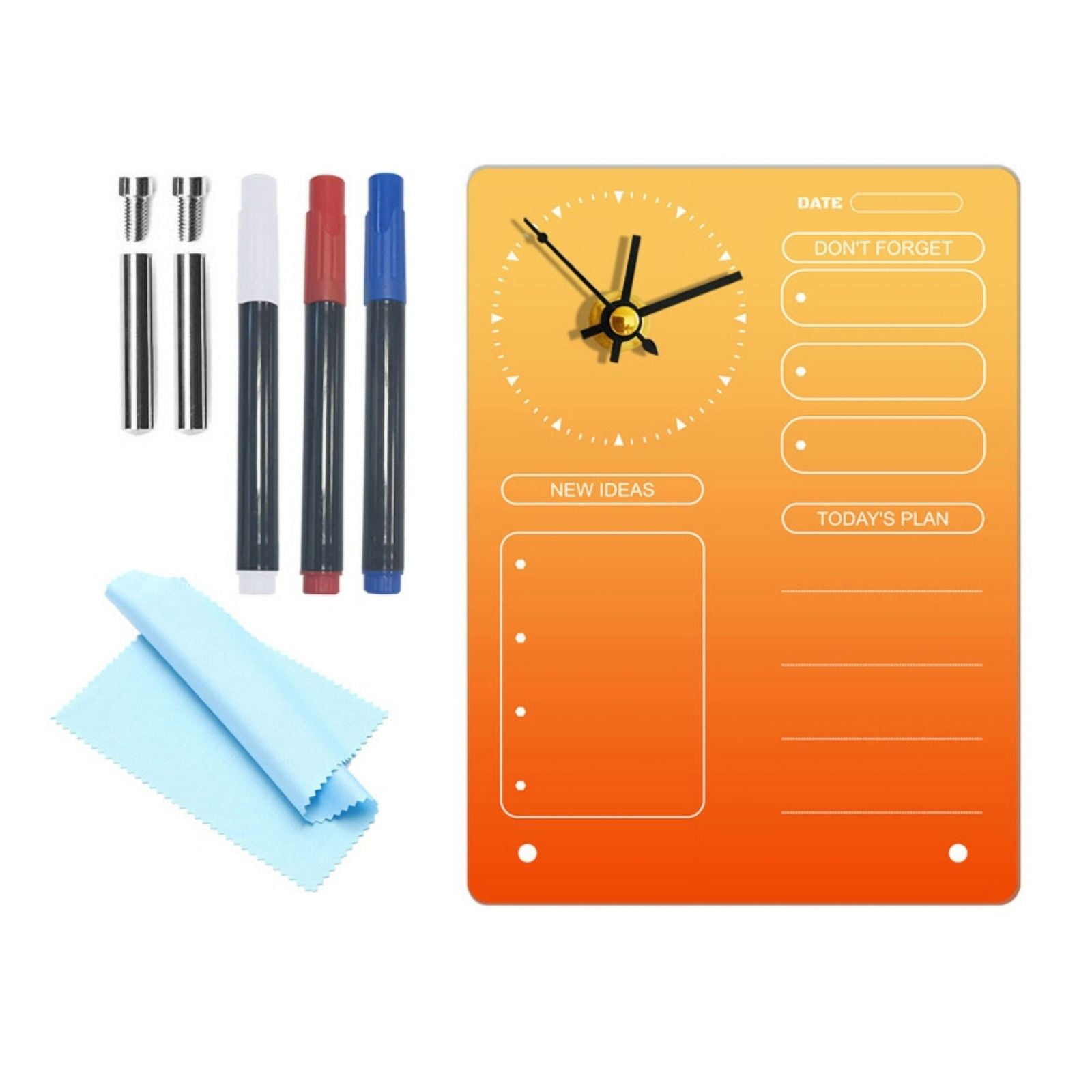 Milue Clear Acrylic Memo Board Checklist Board Daily Todolist Board