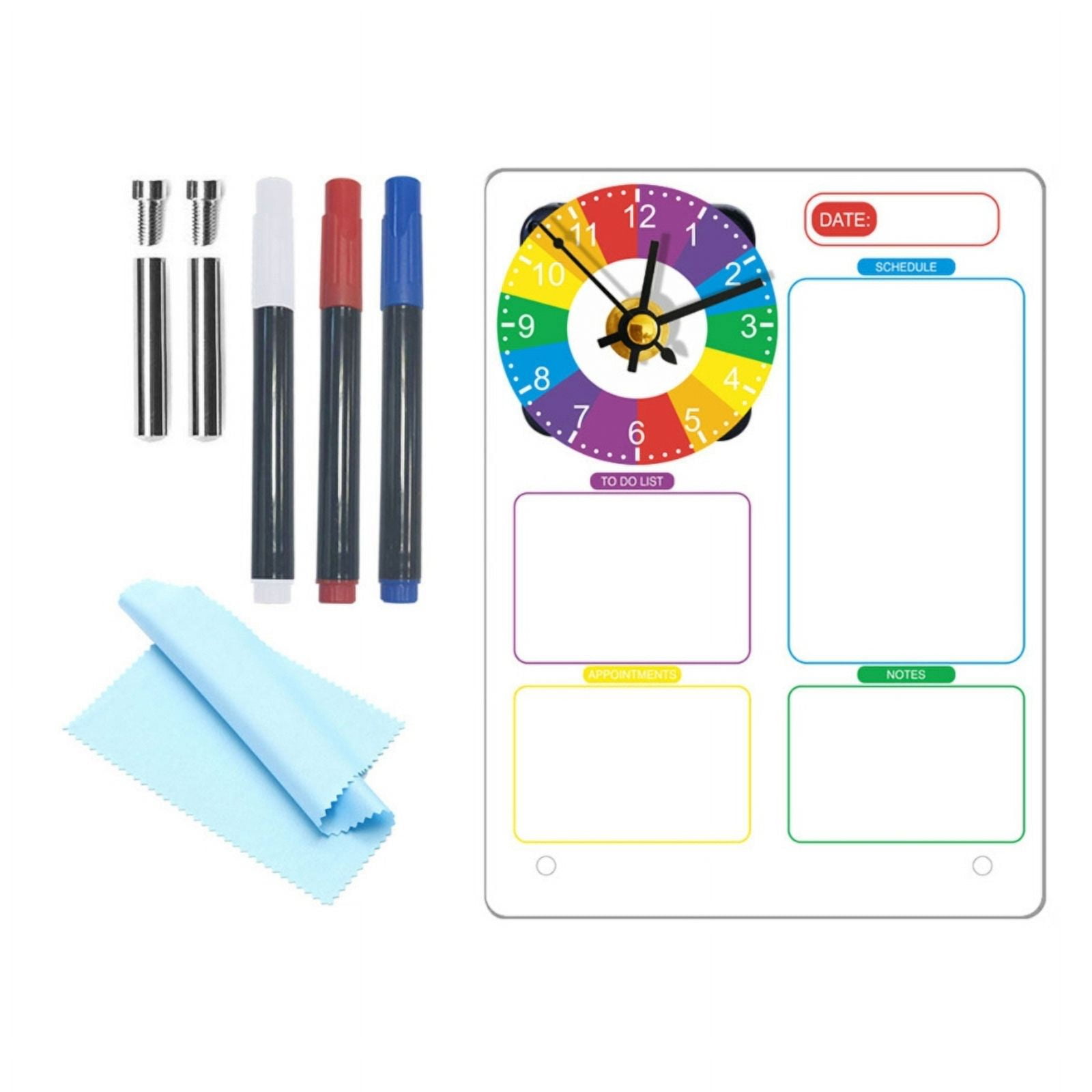 Milue Clear Acrylic Memo Board Checklist Board Daily Todolist Board