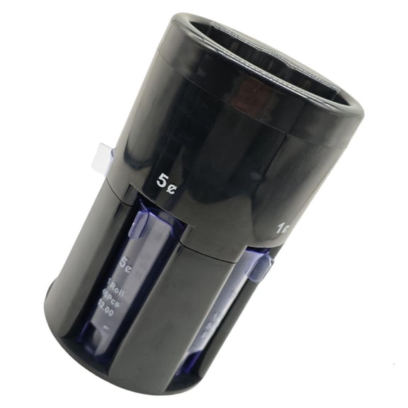 Milue Clear Coin Sorting Jar Manual Counter Organizers For Cash Savings Management