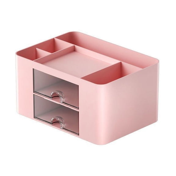 Milue Cosmetics Organizer Box Desktop Earrings Storage Case Dresser Makeup Container
