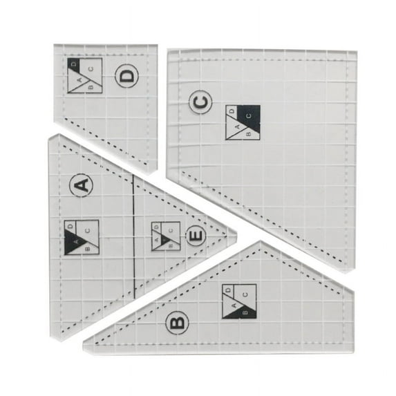Milue Crazy Quilt 5 Stencil Kit Sewing Template Ruler Crazy Templates Quilt Ruler Set
