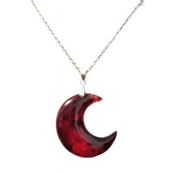 Milue Crescent Moon Choker Necklace Simple Pendant Necklace Fashion Gothic Jewelry