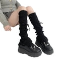thumbnail image 1 of Milue Cute Leg Warmers Knit Flared Leg Sleeves Goth Baggy Cuffs Ankle Heap Socks, 1 of 10