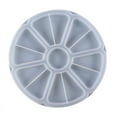 thumbnail image 1 of Milue DIY Mold Tray Coaster Resin Mold Nut Snacks Tray Organizer Dish Silicone Mold, 1 of 10