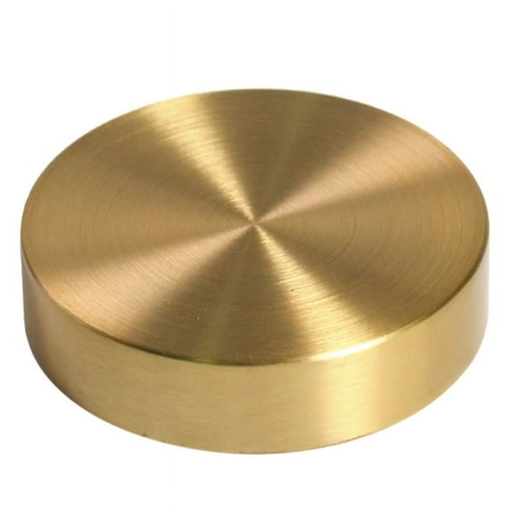 Milue Desktop Paperweight Classic Round Paper-weight Brass Paperweights for Beginners