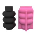 thumbnail image 1 of Milue Donuts Vase Silicone Mold Simple Style Makeup Pen Holder Resin Mold DIY Craft, 1 of 8
