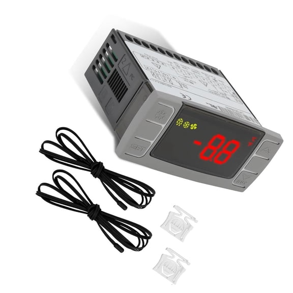 Milue Double Sensor Digital Thermostat Temperature Regulation For Commercial Coolers