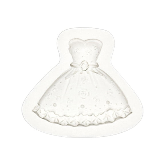 Milue Dress Baking Manual Glue Dripping Mold Food Grade Silicone Fondant Mould