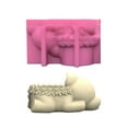 thumbnail image 1 of Milue Elephant Gypsum Flower Pots Silicone Resin Mold Epoxy Resin Casting Mold Decor, 1 of 13